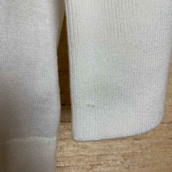 Nautica White/Black Stripe Raglan Sleeve Sweater - Picture 6 of 7